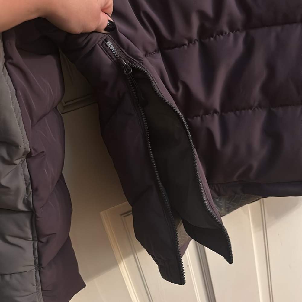 Anorak Style Puff Jacket Ems 2 Color Block - image 5